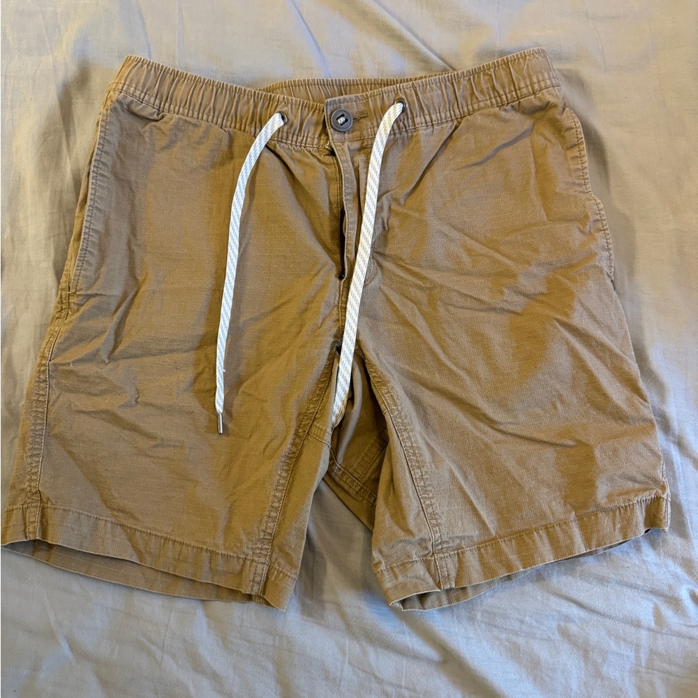 Men’s Vuori Ripstop Shorts Sesame/Khaki Size Medium